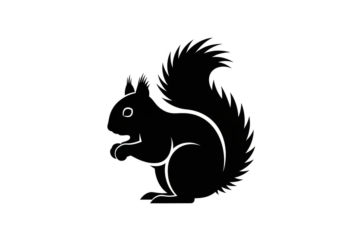 Squirrel Silhouette Vector Bundle, an Illustration by yasushie (Photo 28 of 48)