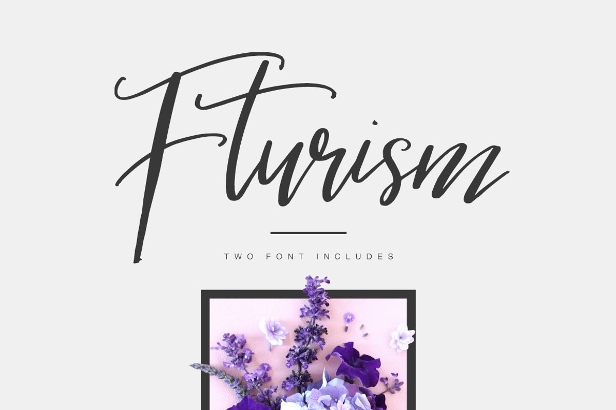 Fturism Brush Script Sans Font, a Script Font by Maulana Creative (Photo 1 of 6)