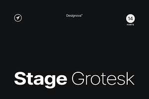 STAGE GROTESK - Modern Font Family, a Sans Serif Font by Designova®