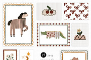 GOUASHE NURSERY hand-drawn set, an Animal Illustration by erasovas (Thumbnail 4 of 14)