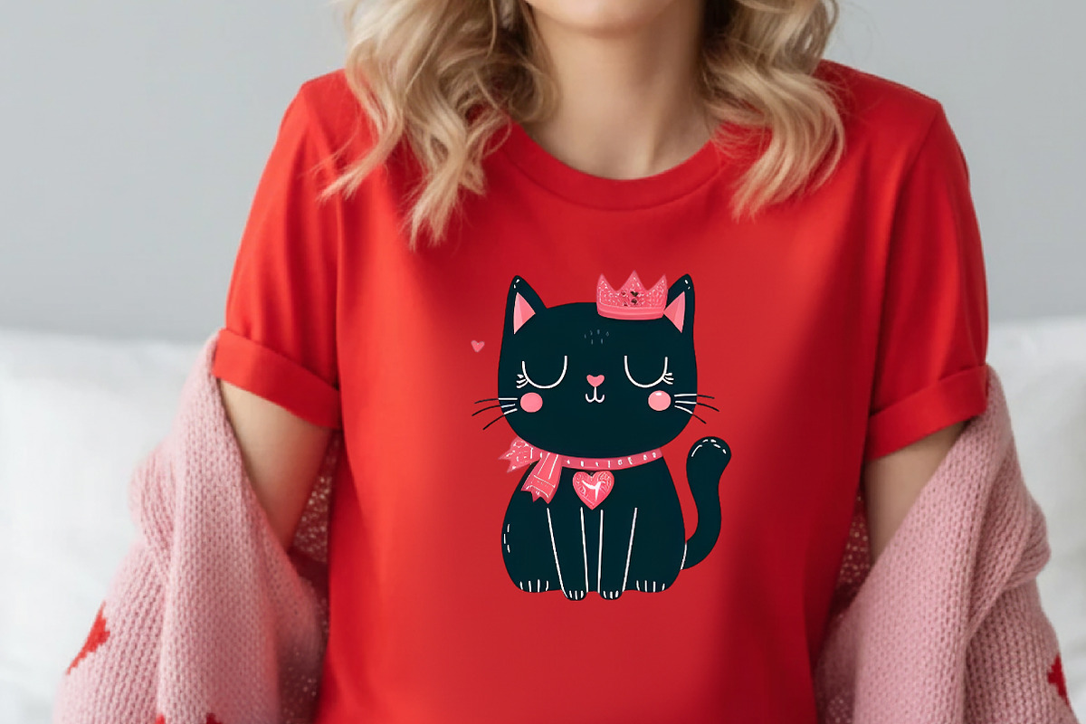 Whimsical Cats Valentine's Day Clipa, an Illustration by Designworld (Photo 4 of 5)