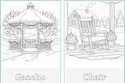 Winter Holidays Xmas Coloring Pages, a Seasonal Illustration by Nuvame Arts & Designs (Thumbnail 2 of 19)