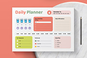 Daily Planner Layout, a Stationery Template by MightyDesign (Thumbnail 2 of 6)