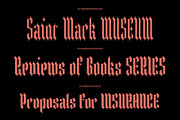 ED Hangerman - Blackletter Typeface, a Blackletter Font by Emyself Design (Thumbnail 2 of 10)
