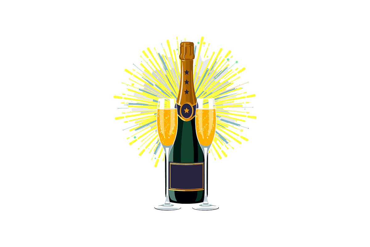 Sparkling Champagne Art Pack, an Object Graphic by Gfx_Store (Photo 10 of 16)