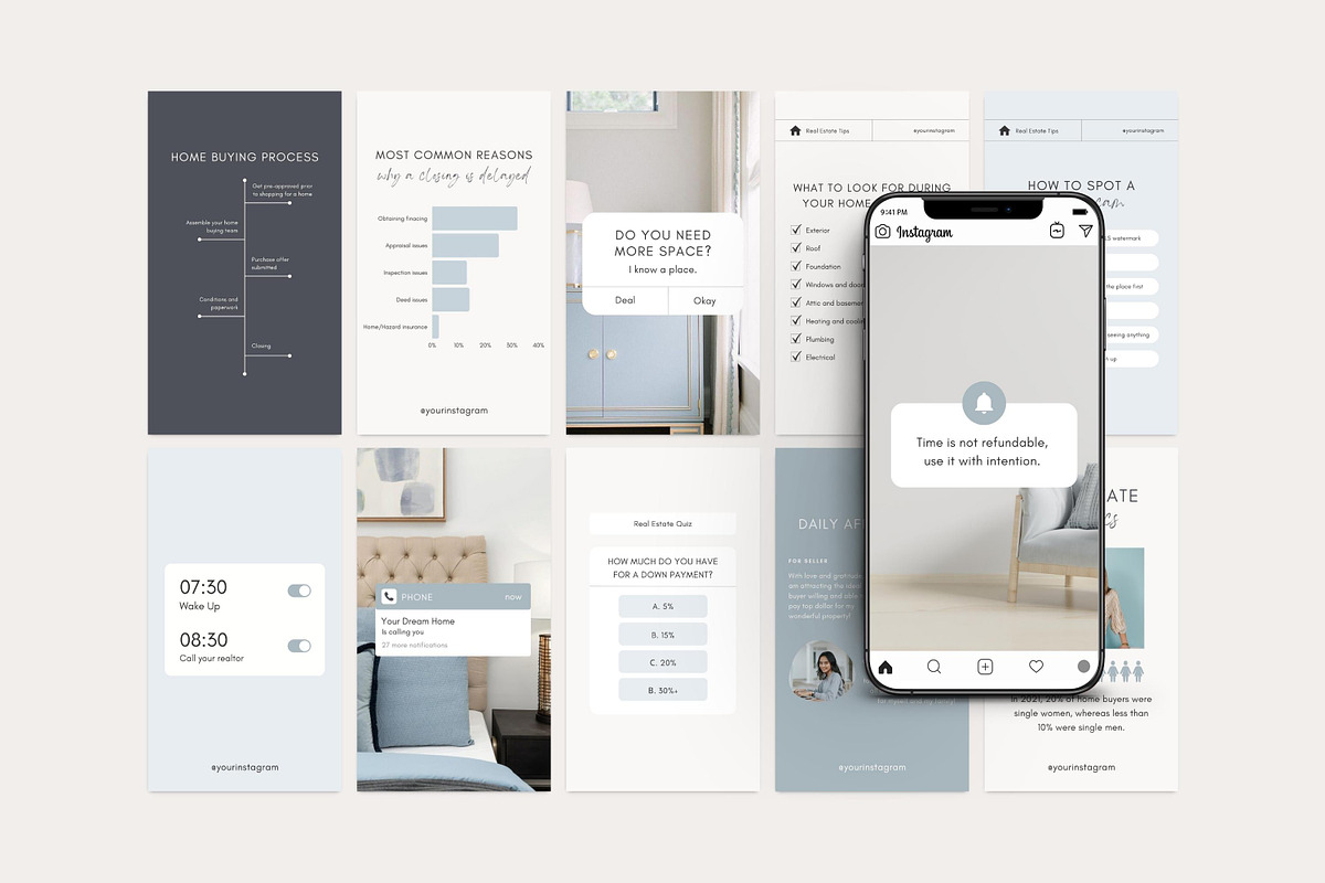 Real Estate Instagram Post Templates, a Social Media Template by LiliesandBerries (Photo 12 of 23)