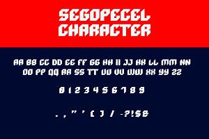 Segopecel Display Font