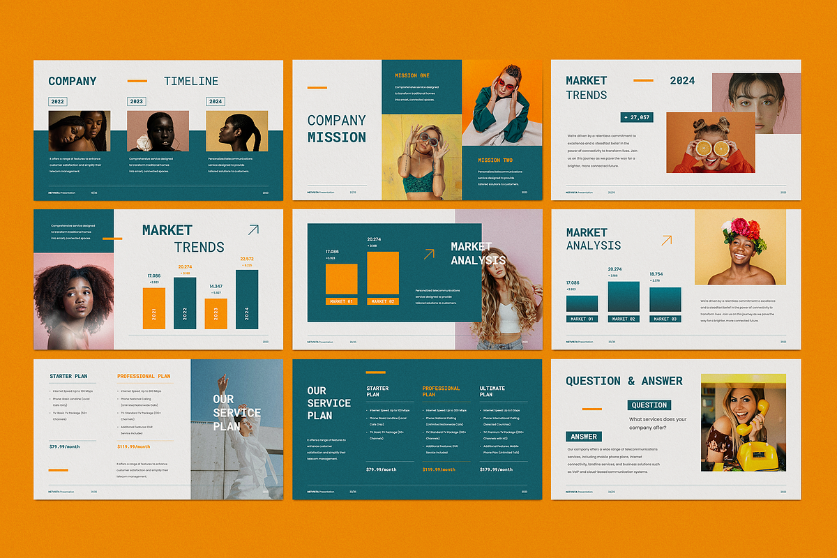 Netvista Pitch Deck - Powerpoint, a Presentation Template by Surotype (Photo 9 of 9)