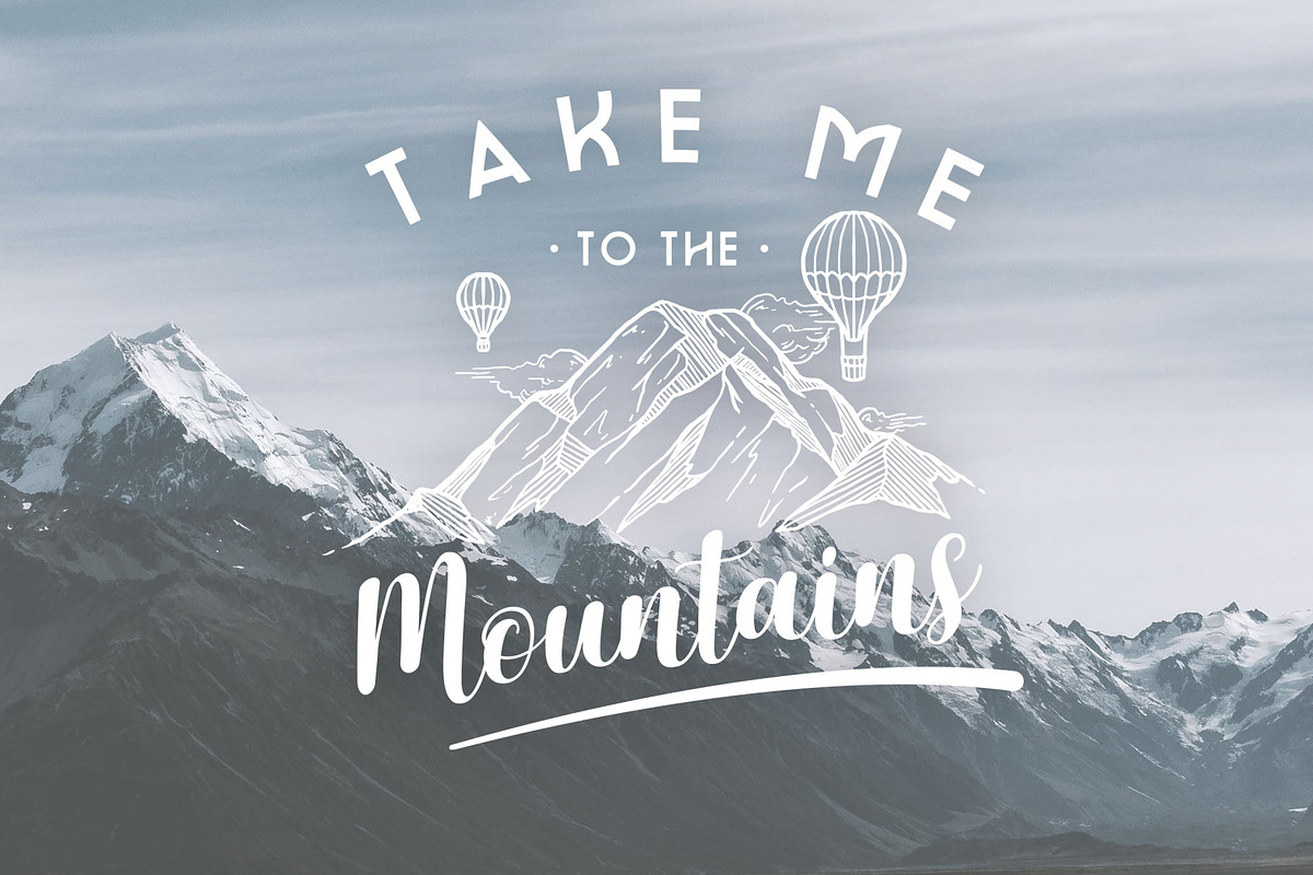 illustration of mountains, an Object Graphic by beetlepixels (Photo 3 of 5)