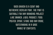 Over Driven - Racing Font, a Serif Font by QR Design Studio (Thumbnail 4 of 6)