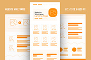 Wireframe Landing Page, a Landing Page Template by ContestDesign (Thumbnail 1 of 6)