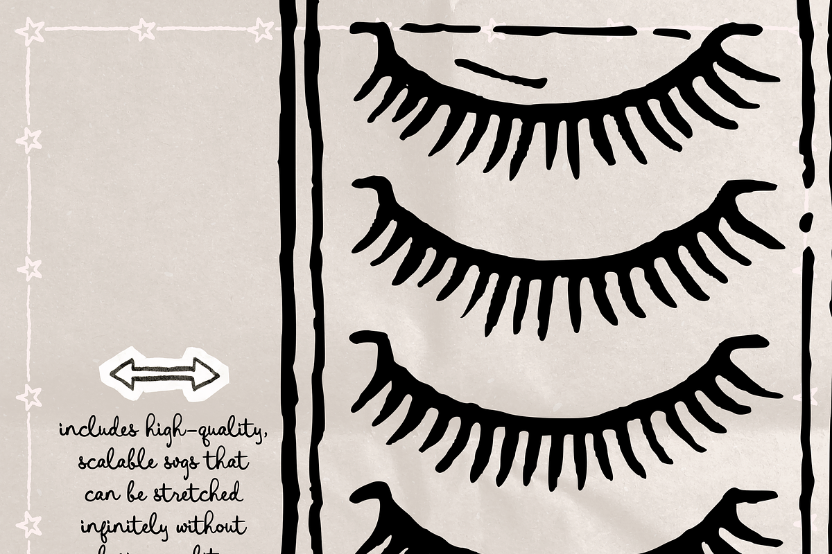 Lash Tech Clipart, Beauty Doodles, an Object Illustration by The October Creative (Photo 3 of 6)