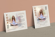 Simple Yoga Flyer Templates, a Flyer Template by Aabhaas (Thumbnail 1 of 4)