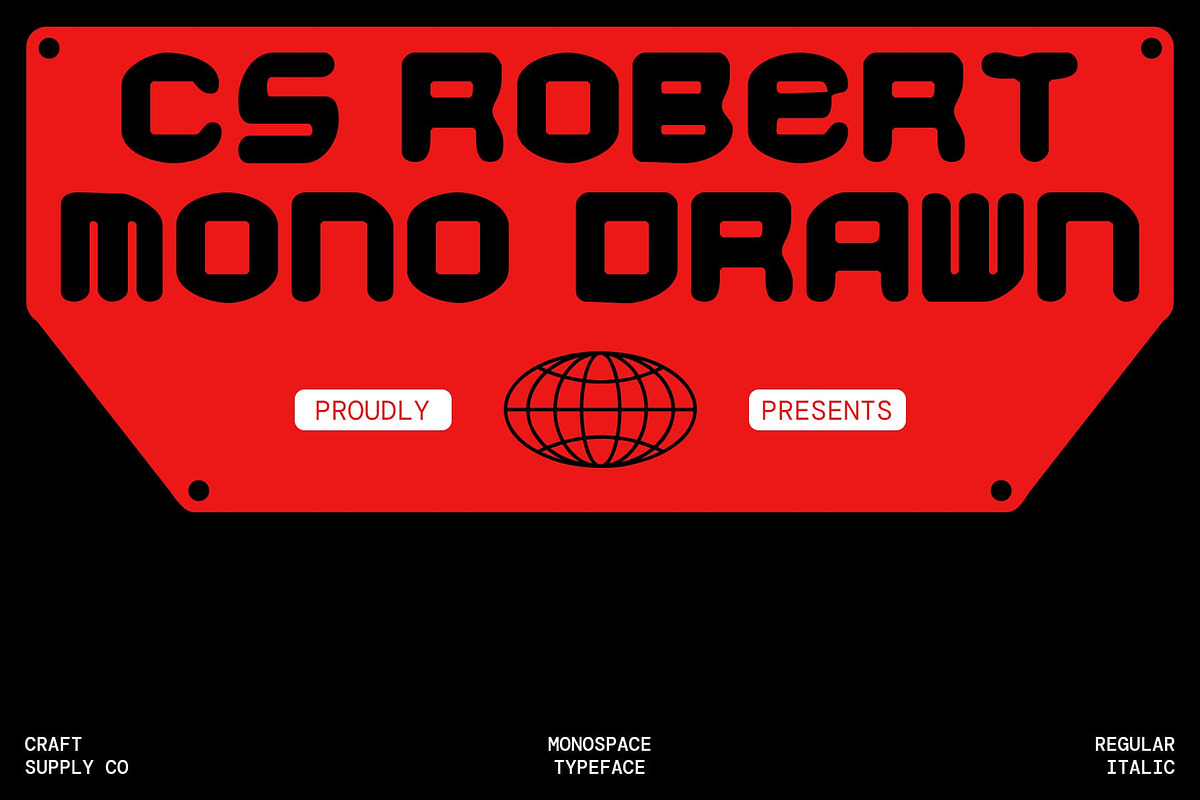 CS Robert Mono Drawn, a Sans Serif Font by Craft Supply Co. (Photo 1 of 8)