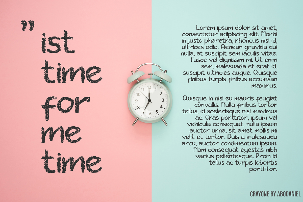 Crayone, a Sans Serif Font by Abo Daniel Studio (Photo 4 of 9)