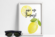 SALE! Summer Lemon Fruit Clip Art, a Food Illustration by DailyMiracleDigitals,LLC (Thumbnail 2 of 8)