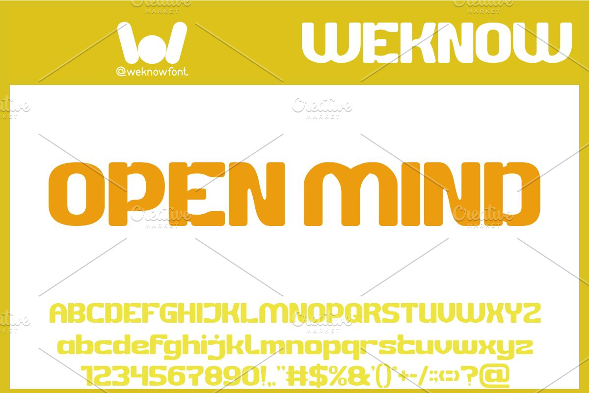 Open Mind font, a Font by weknow (Photo 1 of 8)