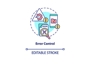 Error Control Concept Icon