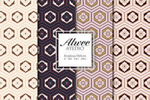 Japanese Seamless Pattern Set, a Pattern Graphic by Alwee Studio