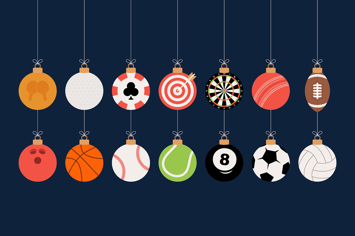 Christmas sport ball set, an Object Graphic by Lunarts Studio (Photo 2 of 6)
