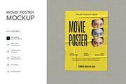 Wrinkled Film Movie Poster Mockup, a Product Mockup by graphypix (Thumbnail 2 of 4)
