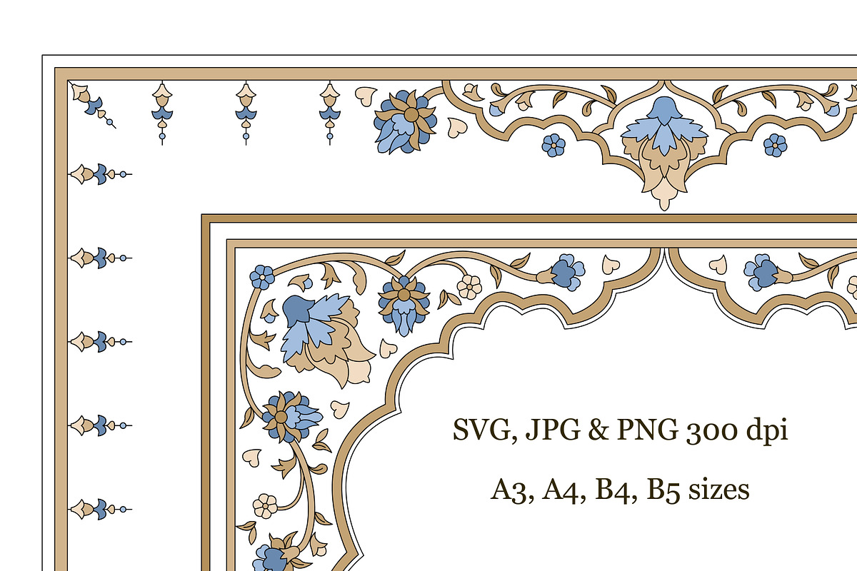 Persian arabic border design, an Illustration by Artemieva Kateryna (Photo 2 of 2)