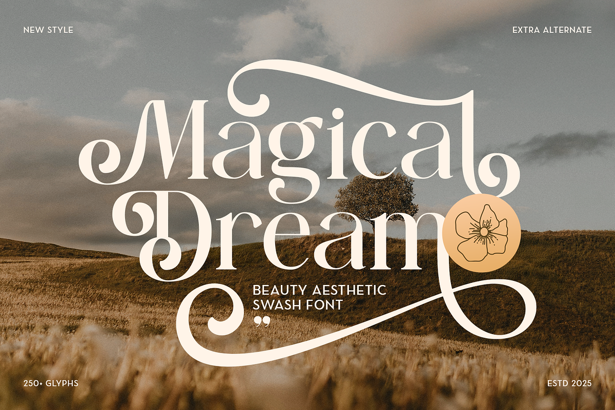 Magical Dream - Luxury Font, a Serif Font by Umitype (Photo 1 of 8)