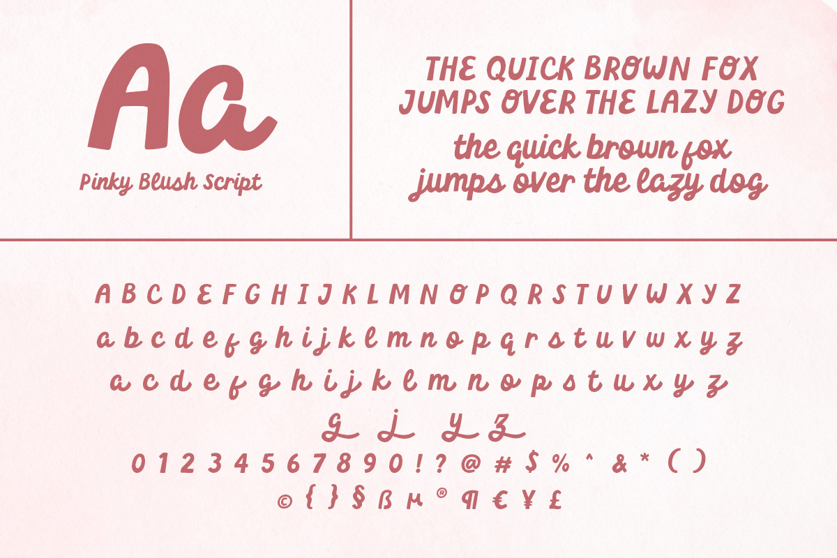 Pinky Blush - Cute Bold Script, a Script Font by Bale Type (Photo 9 of 9)