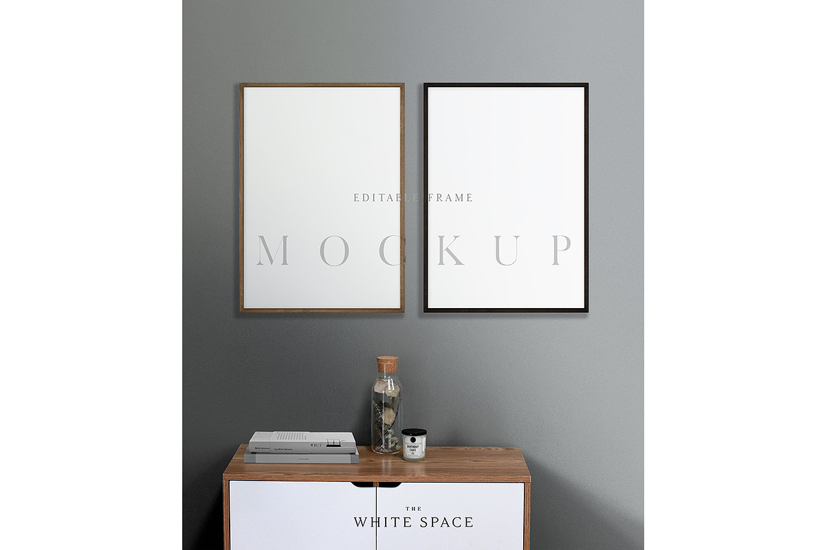 Frame Mockup Editable & Customisable, a Print Template by The White Space Co. (Photo 3 of 8)