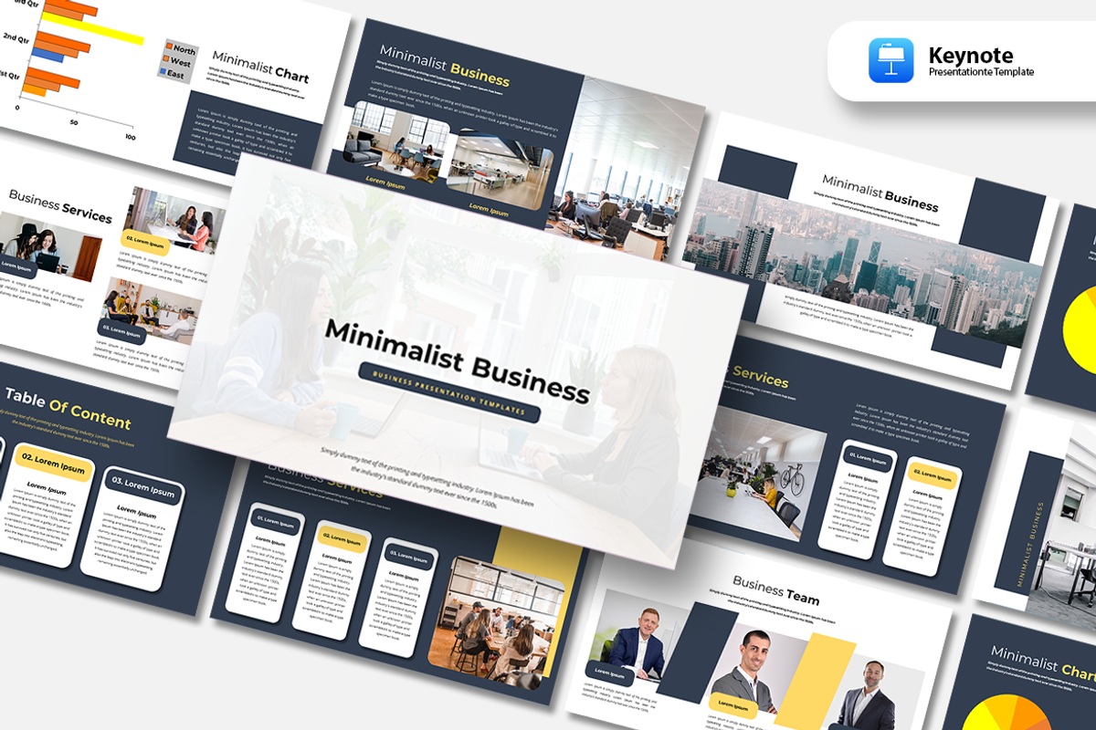 Minimalist Business - Keynote, a Presentation Template by artchiles_design (Photo 1 of 4)