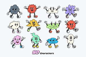 Cloudy Cartoon Characters