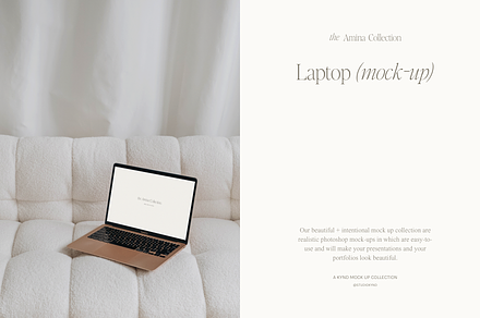 The Amina Collection - Laptop MockUp