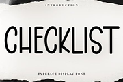 Checklist, a Sans Serif Font by FreshTypeINK (Thumbnail 1 of 8)