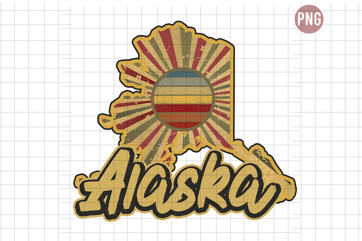 Retro Alaska, an Object Graphic by Yoweslah