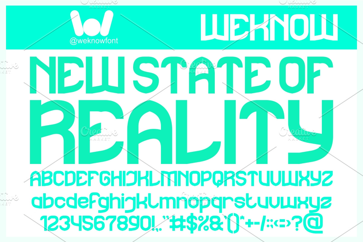 The Rain font, a Sans Serif Font by weknow (Photo 3 of 8)