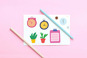 25 Colorful Office School Stationery, an Education Illustration by jongcreative (Thumbnail 4 of 5)