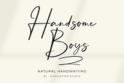 Handsome Boys | Natural Signature, a Handwritten Font by Rissyletter Studio (Thumbnail 1 of 11)