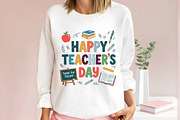 Happy Teacher's Day PNG, a Seasonal Illustration by Canvas Craft (Thumbnail 3 of 5)