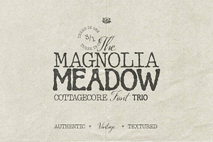Magnolia Meadow - Cottagecore Font, a Handwritten Font by AndrewPixelType