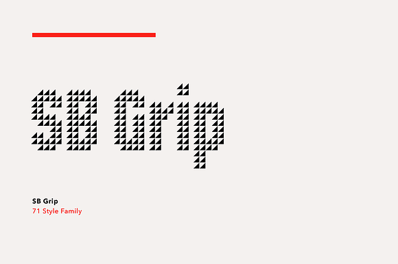 Sb Grip 71 Font Family preview 2