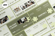 Cream Business Management PPT, a Presentation Template by graphicook (Thumbnail 1 of 4)
