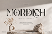 Nordigh - Serif Display Font, a Serif Font by figuree studio (Thumbnail 1 of 10)
