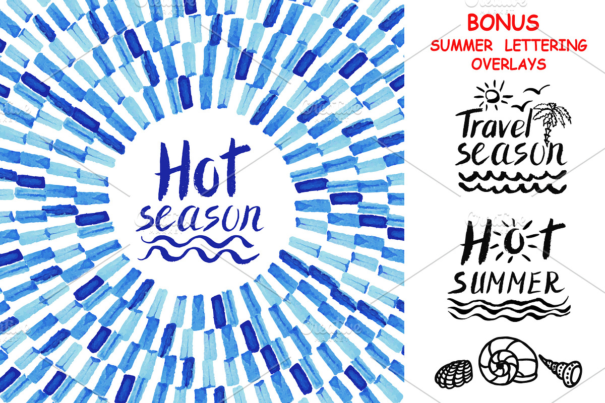 Watercolor VECTOR pattern brushes, a Brush Add-On by Tatianakost49 (Photo 9 of 9)