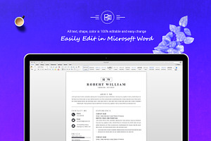 Clean & Simple Resume Template Word
