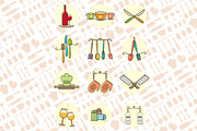 Retro Utensils, a Food Illustration by SasiHouse (Thumbnail 4 of 4)