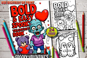 Spooky Valentine’s Day Coloring Page, a Seasonal Illustration by Ink Gallery (Thumbnail 1 of 8)