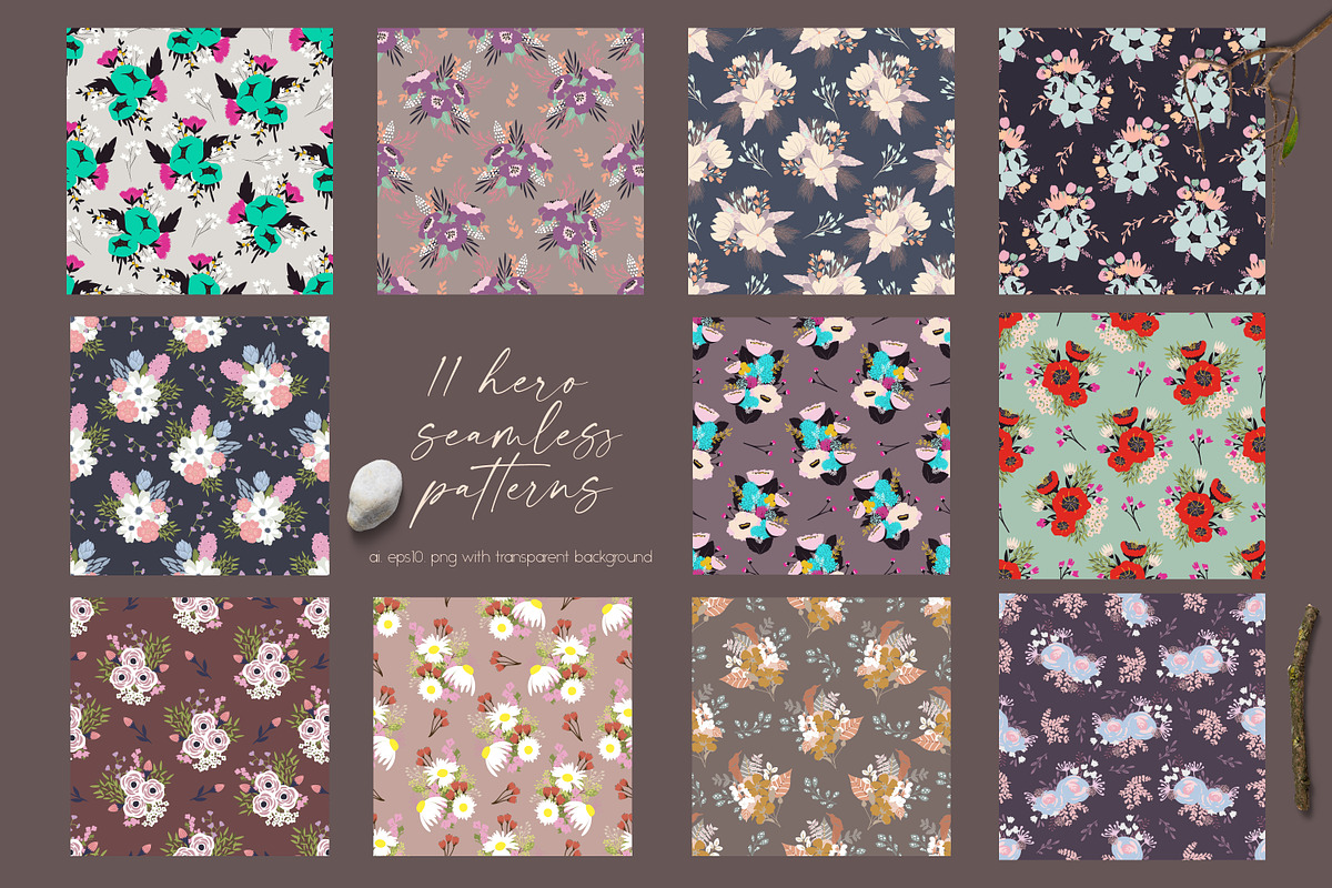 Flowers collection, a Graphic by Mona Ahmed (Photo 6 of 8)
