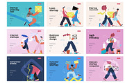 Startups flat vector illustrations, a Templates & Theme by Grivina's shop (Thumbnail 44 of 45)