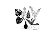 50 Botanical Garden Silhouette bundl, an Illustration by Designs_River (Thumbnail 12 of 51)