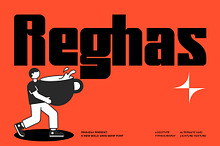 Reghas || Bold Display Font